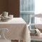 Lenox French Perle Linen Embroidered Tablecloth, Linen - 52"W x 70"L